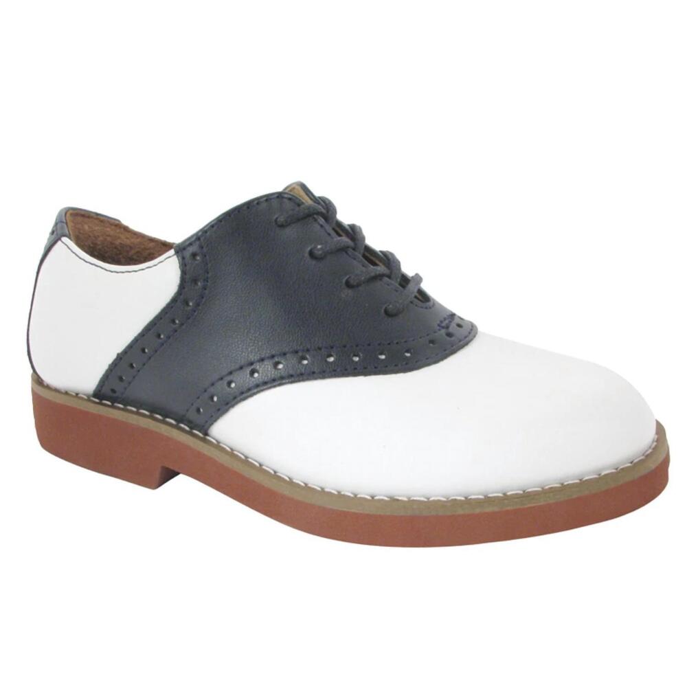 NEW SCHOOL ISSUE girl's upper class shoes in white navy